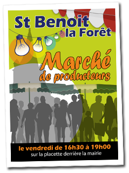 Marché de St Benoit La Forêt